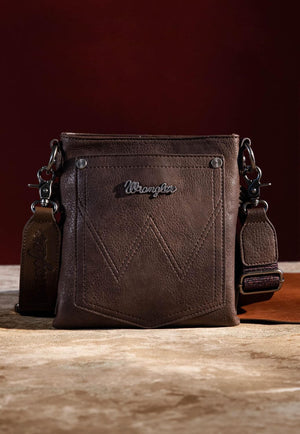 Wrangler Womens Floral Embossed Crossbody Bag