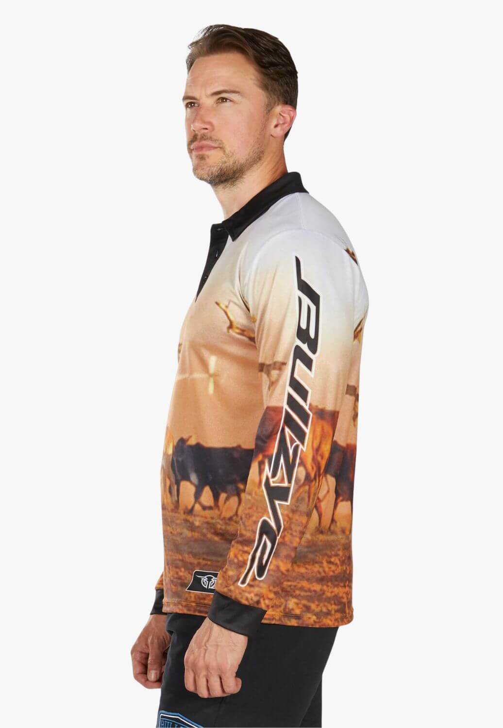 Bullzye Mens Helicopter Long Sleeve Shirt