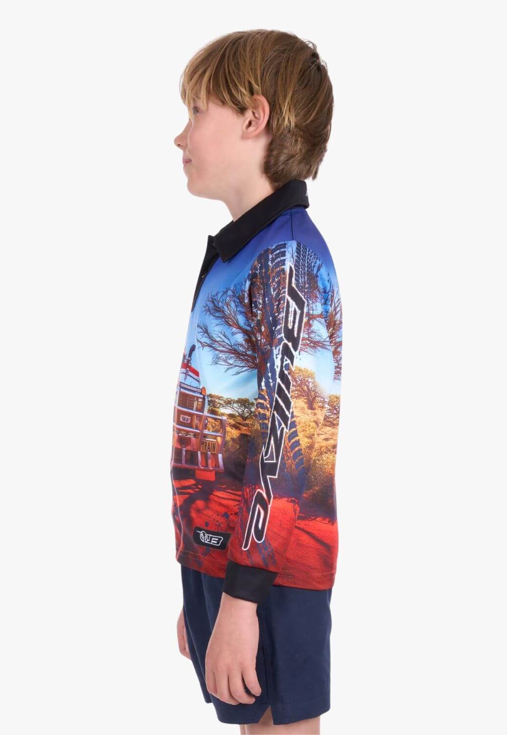 Bullzye Boys Road Train Long Sleeve Shirt