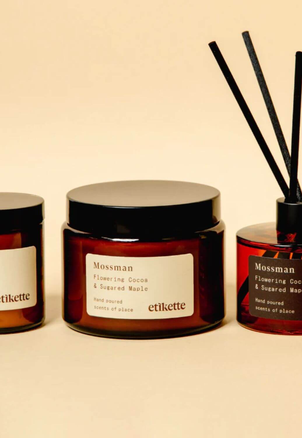 Etikette Mossman, Flowering Cocoa and Sugared Maple Candle