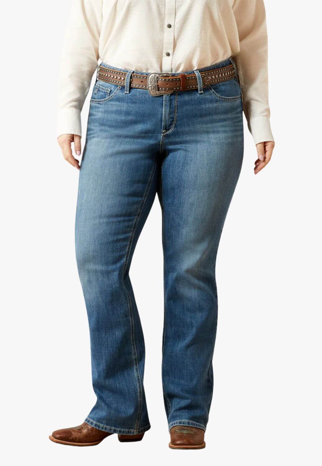 Ariat Womens Mid Rise Aisha Boot Cut Jean 10065887