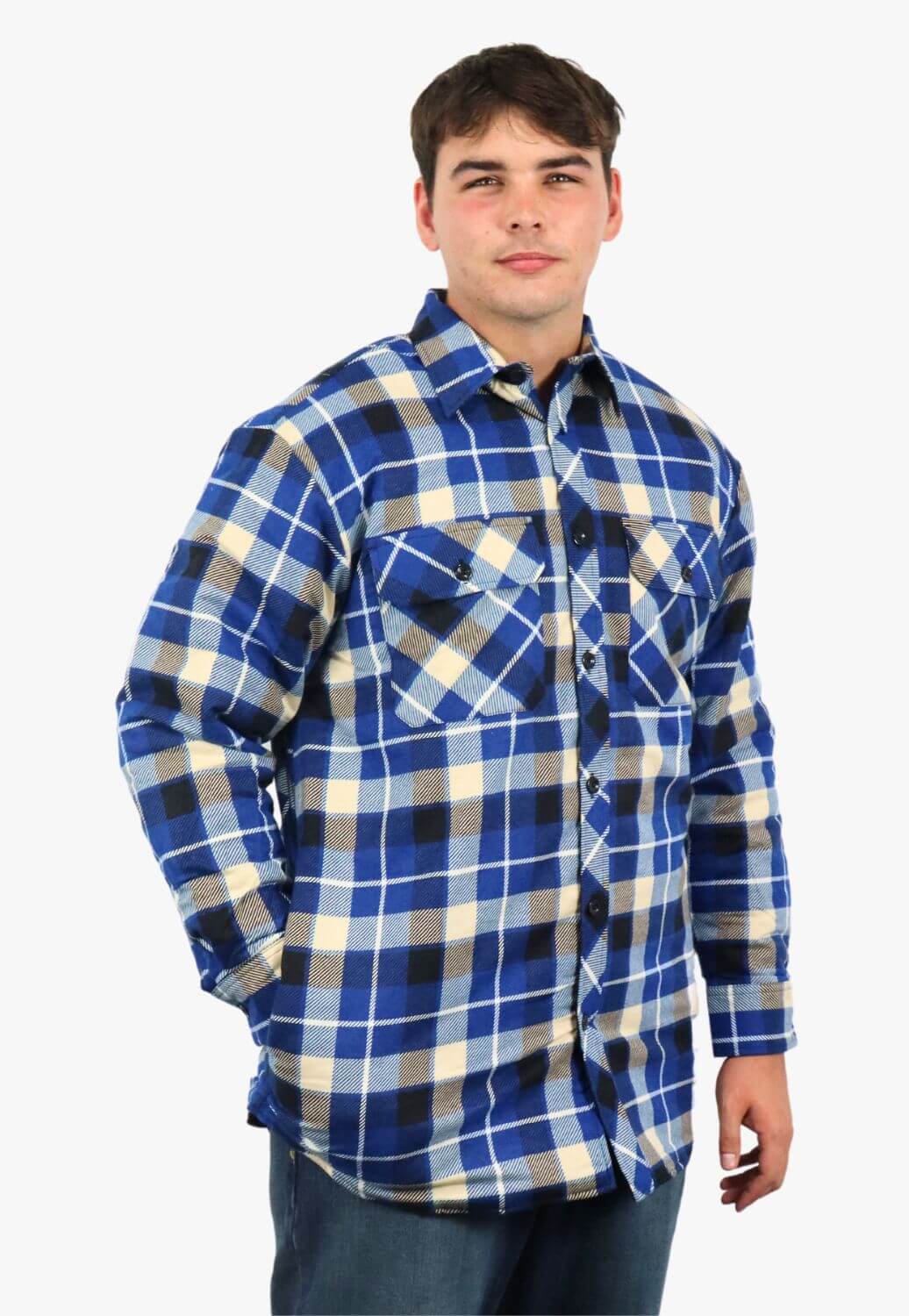 Pilbara Open Front Flannelette Quilted Shirt