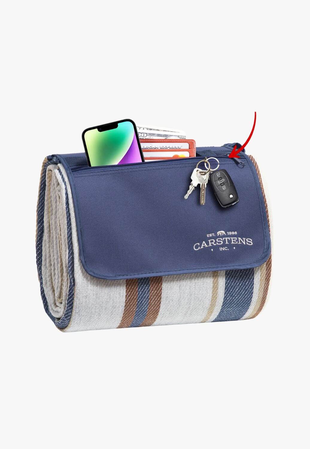 Carstens Seashore Stripe Picnic Blanket