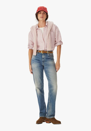 R.M. Williams Womens Hopeland Linen Check Shirt