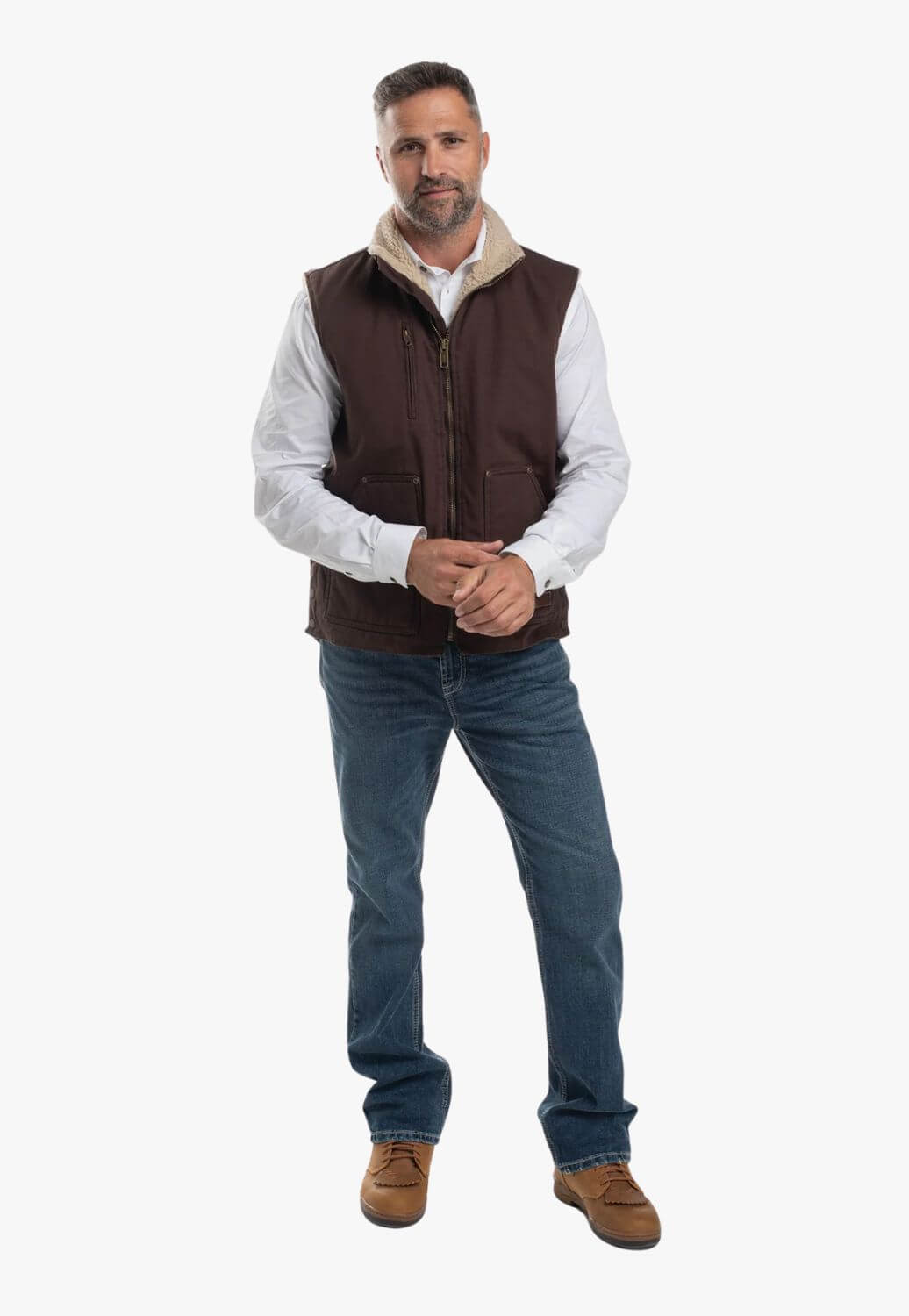 Just Country Mens Diamantina Sherpa Vest