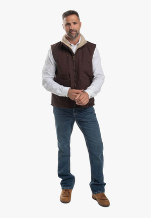 Just Country Mens Diamantina Sherpa Vest