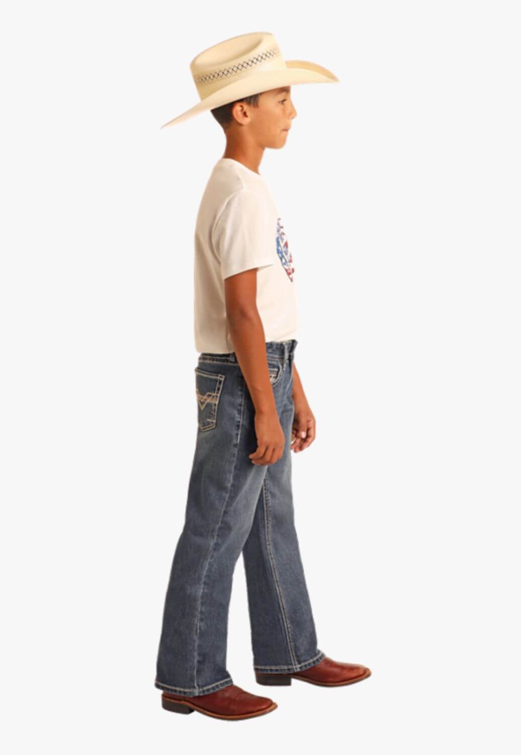 Rock and Roll Boys Feather Stetch Bootcut Jean