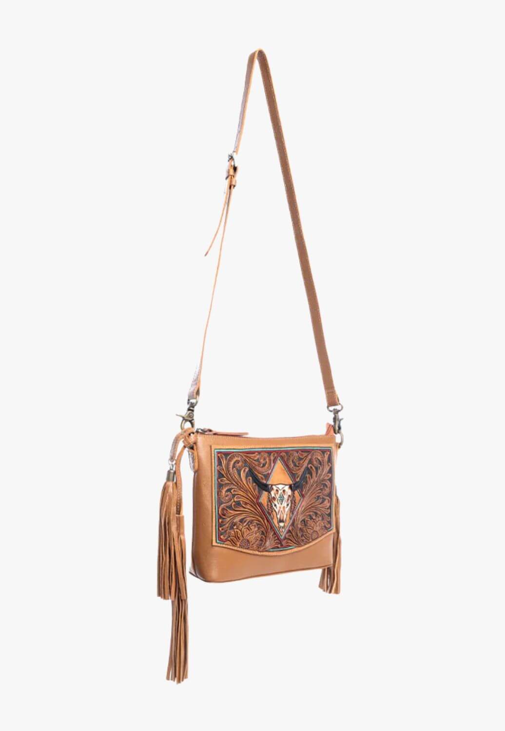 Myra Tonopah Trail Hand-Tooled Bag