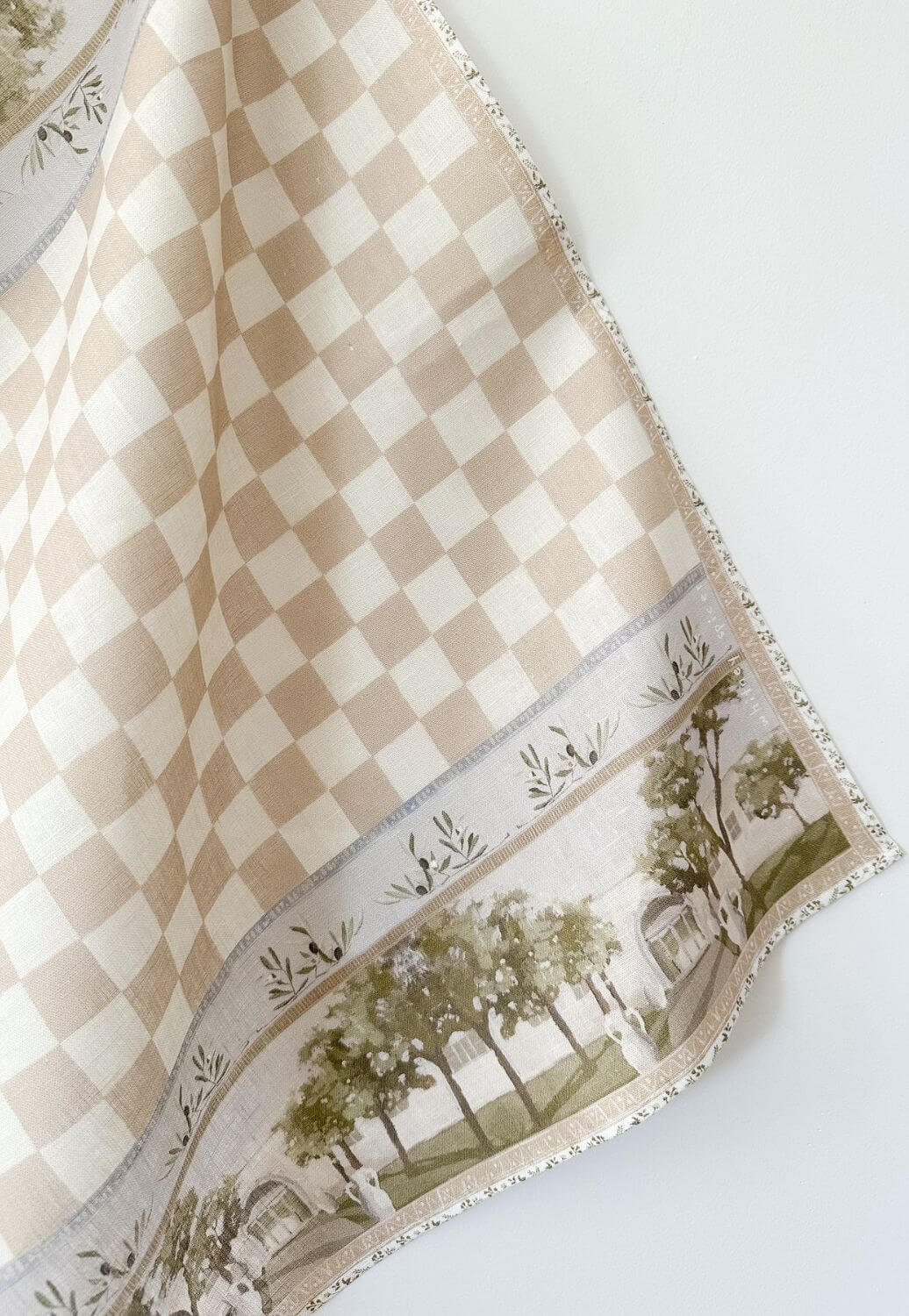 Whitney Spicer Olive Garden Linen Tea Towel