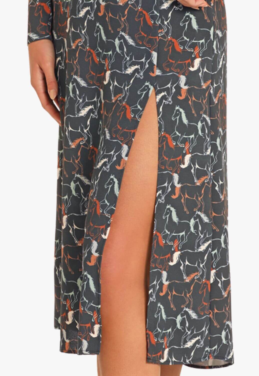 Rock and Roll Womens Black Stallion Dress