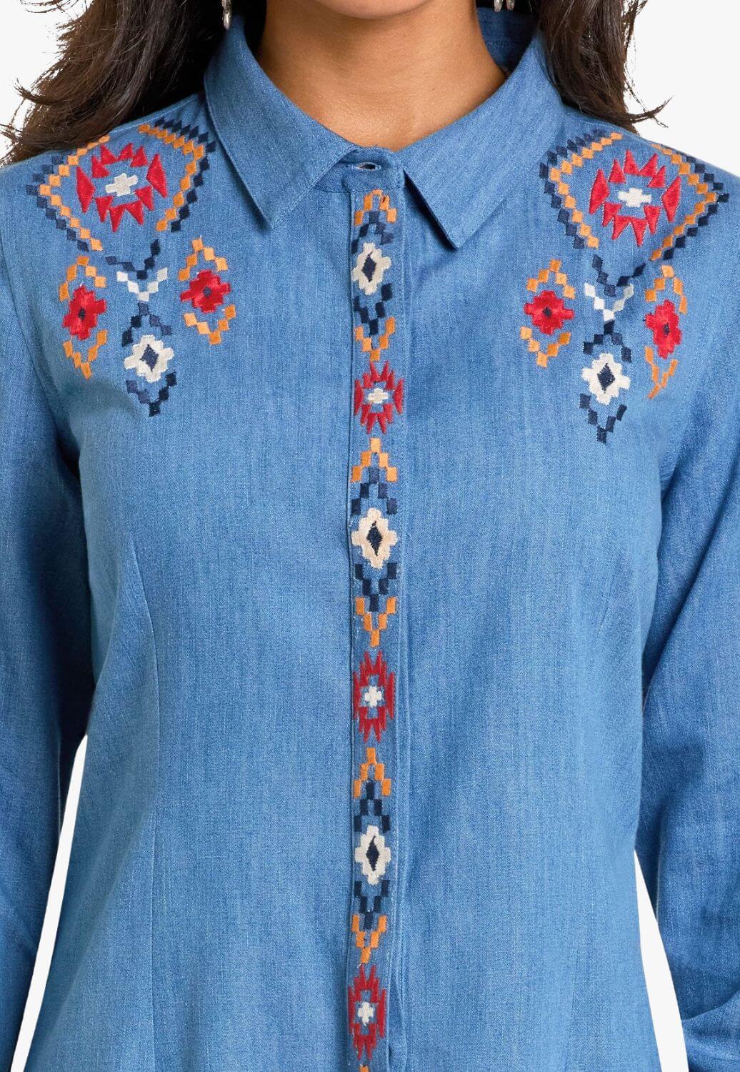 Panhandle Womens Chambray Dress