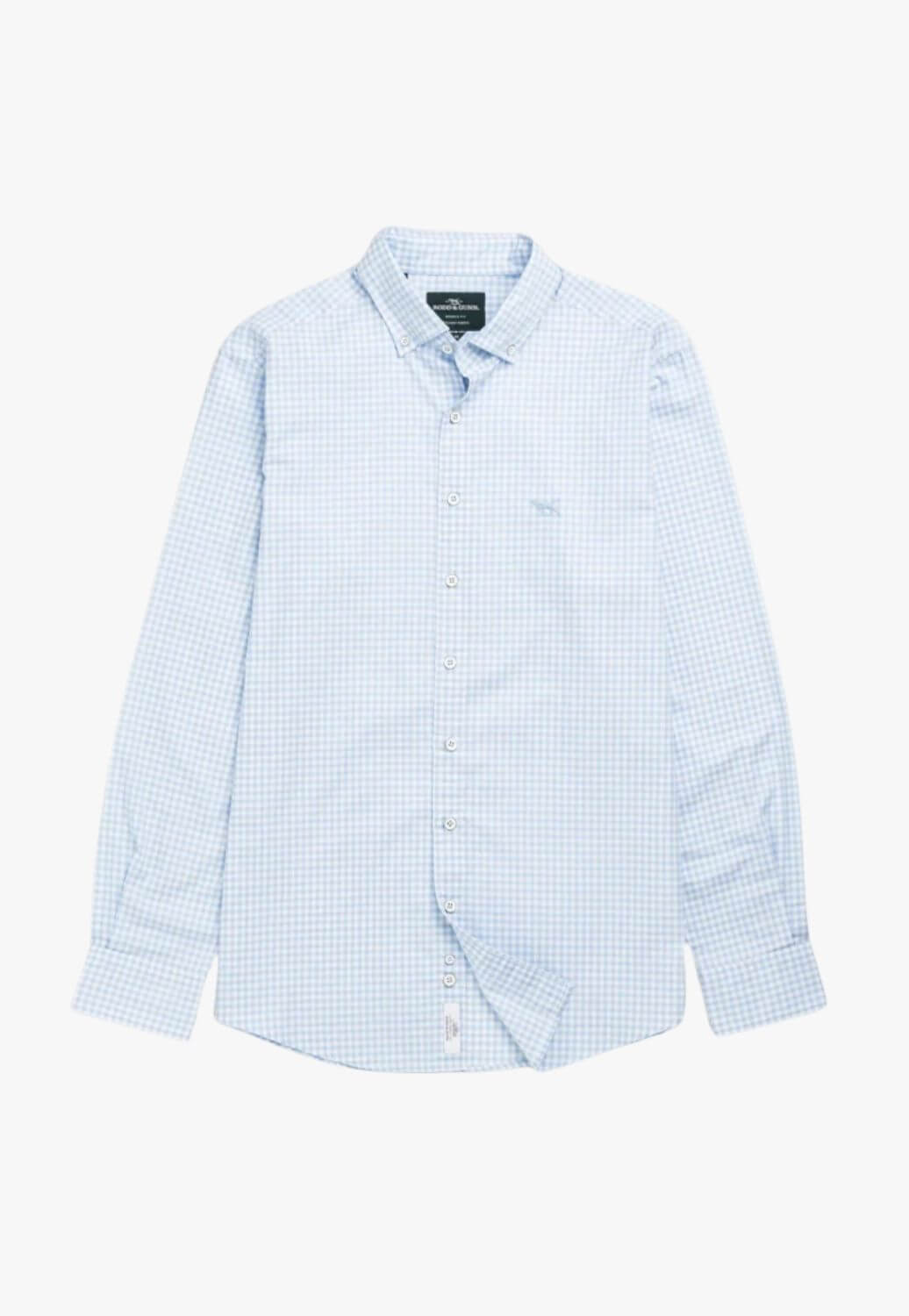 Rodd & Gunn Check Oxford Sports Fit Long Sleeve Shirt
