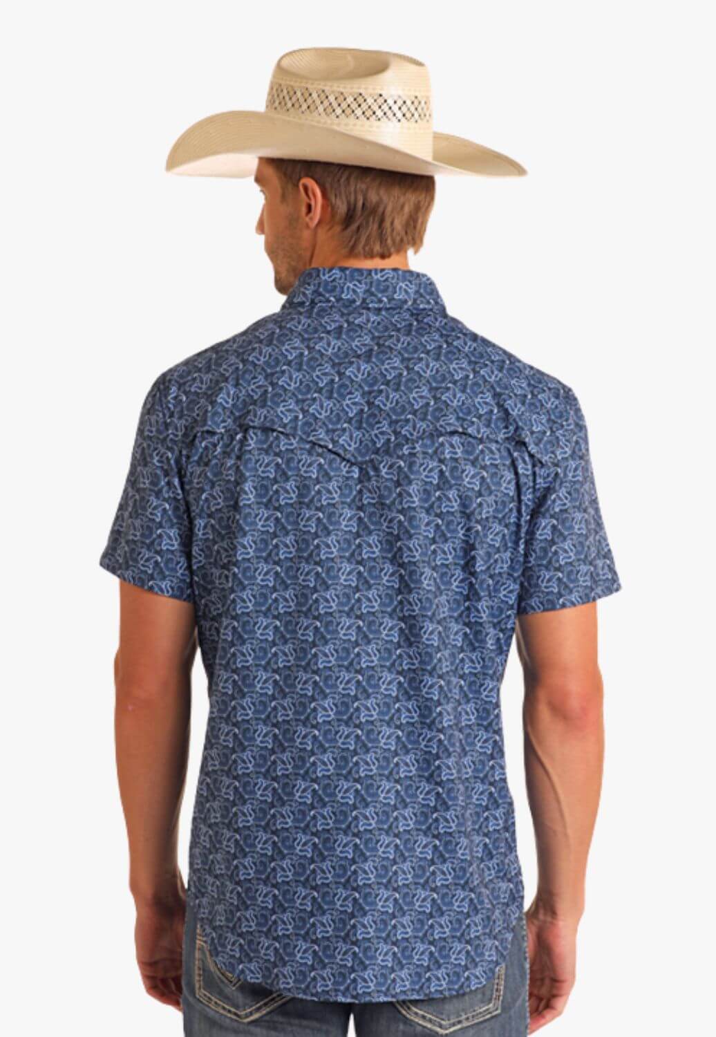Rock and Roll Mens Tek Paisley Short Sleeve Shirt