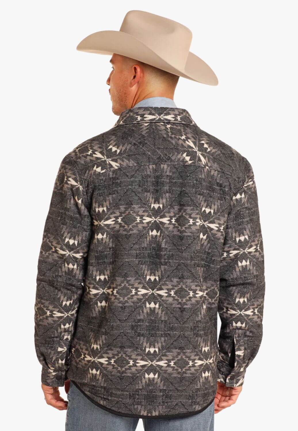 Rock & Roll Mens Reversible Aztec Herringbone Jacket