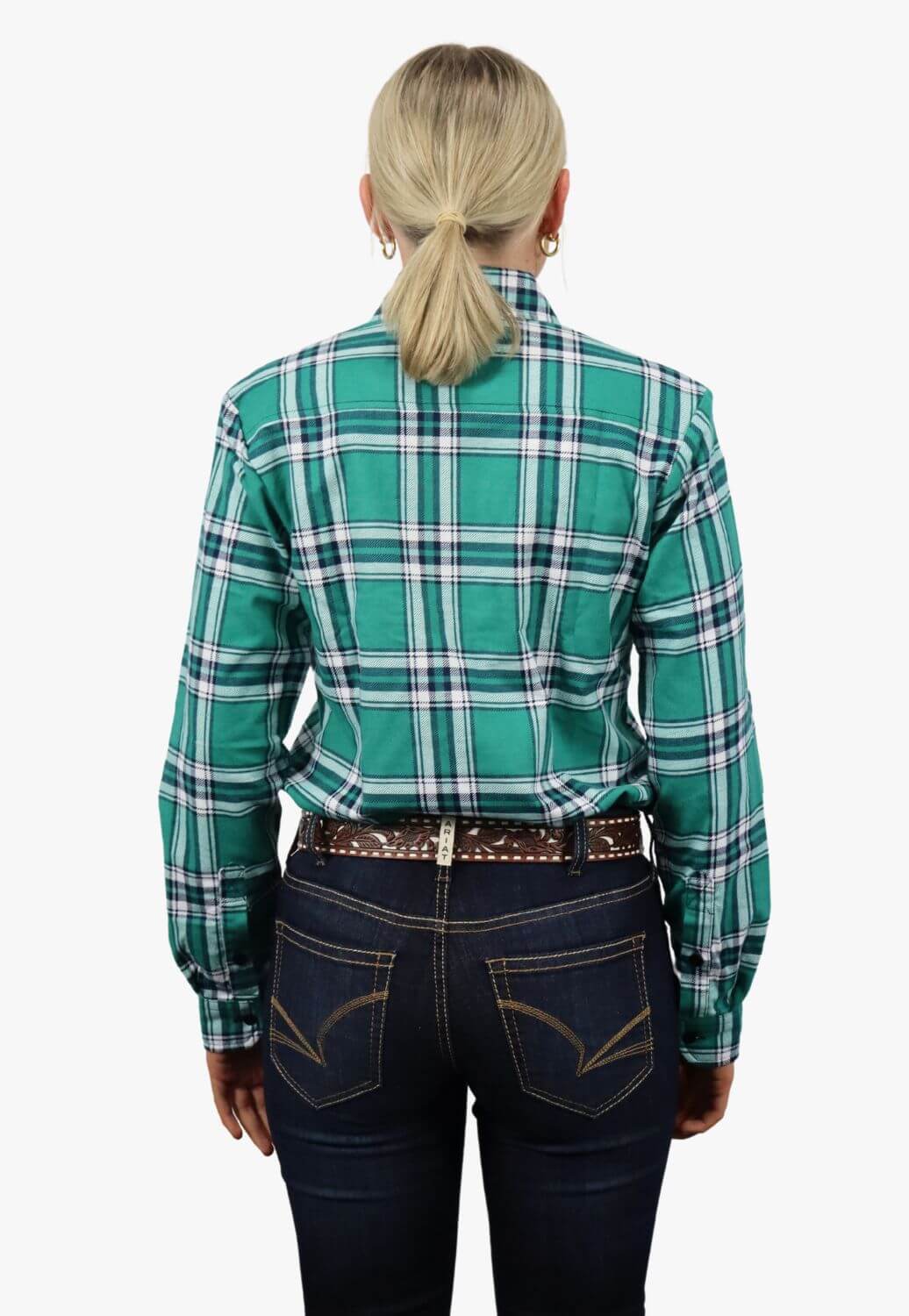 Ritemate Womens Open Front Flannelette Shirt