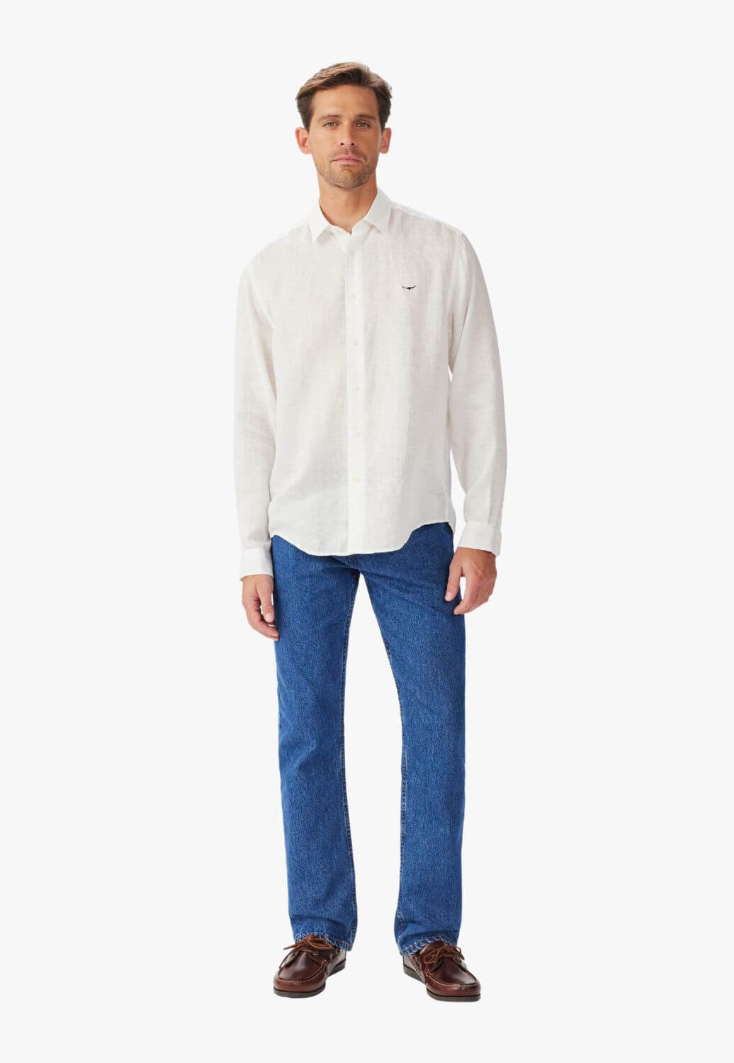 R.M. Williams Mens Newman Classic Linen Shirt
