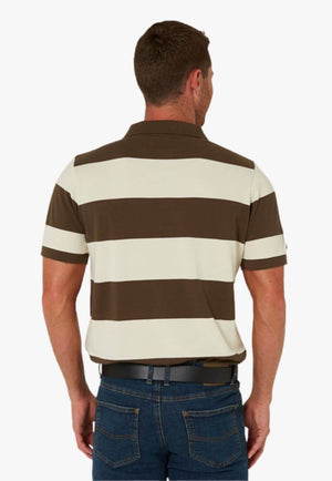 Pilbara Mens Y/D Striped Polo