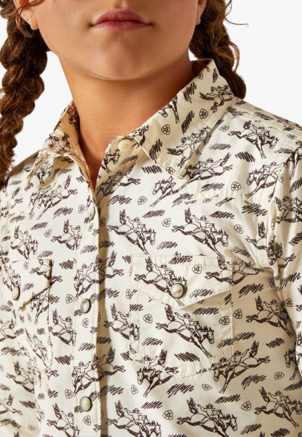 Ariat Girls Rodeo Time Long Sleeve Shirt