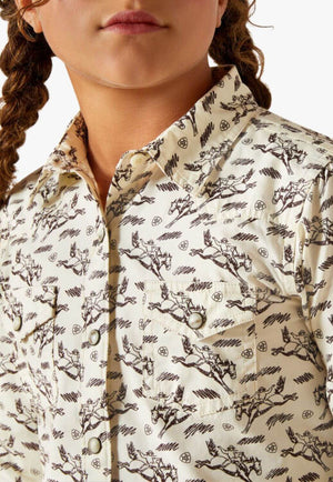 Ariat Girls Rodeo Time Long Sleeve Shirt