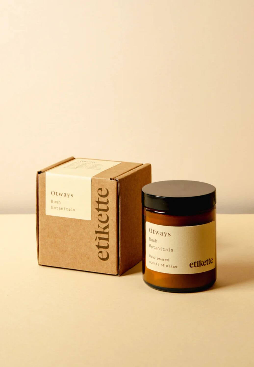 Etikette Otways in Bush Botanicals Soy Candle