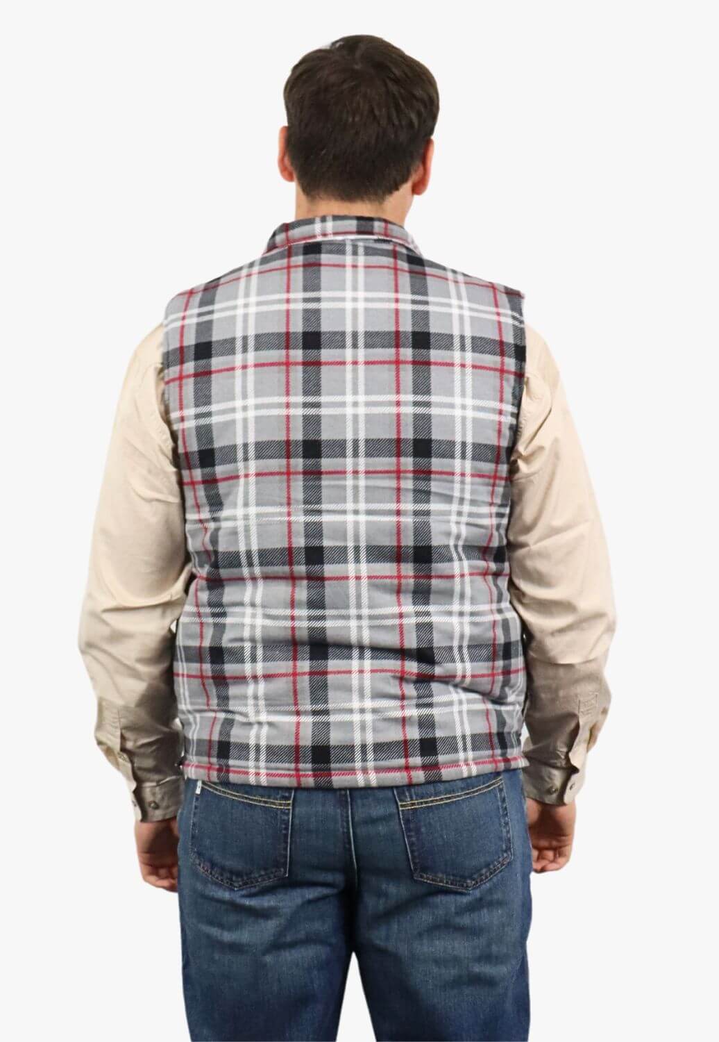 Pilbara Zipper Flannelette Quilted Vest