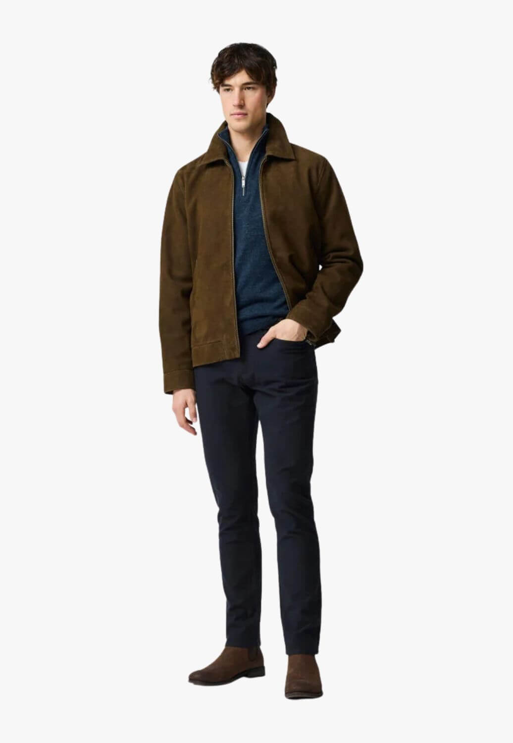 Rodd &amp; Gunn Mens Fortrose 1/4 Zip Knit