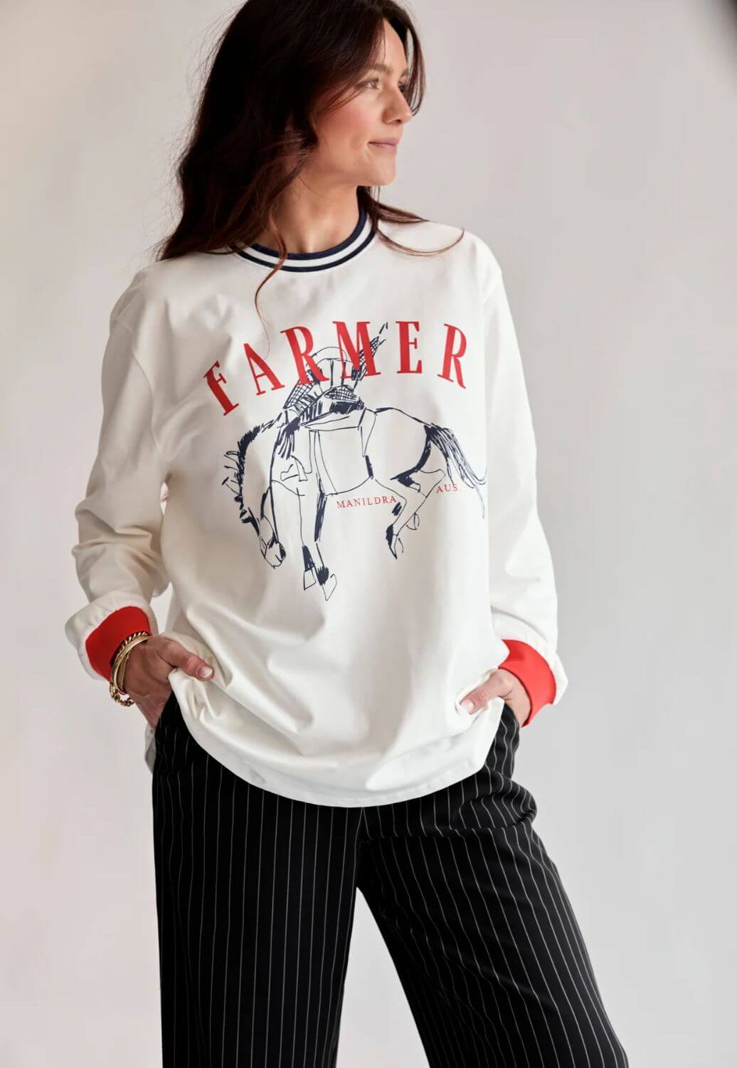 Whitney Spicer Bronc Ringer Long Sleeve Tee