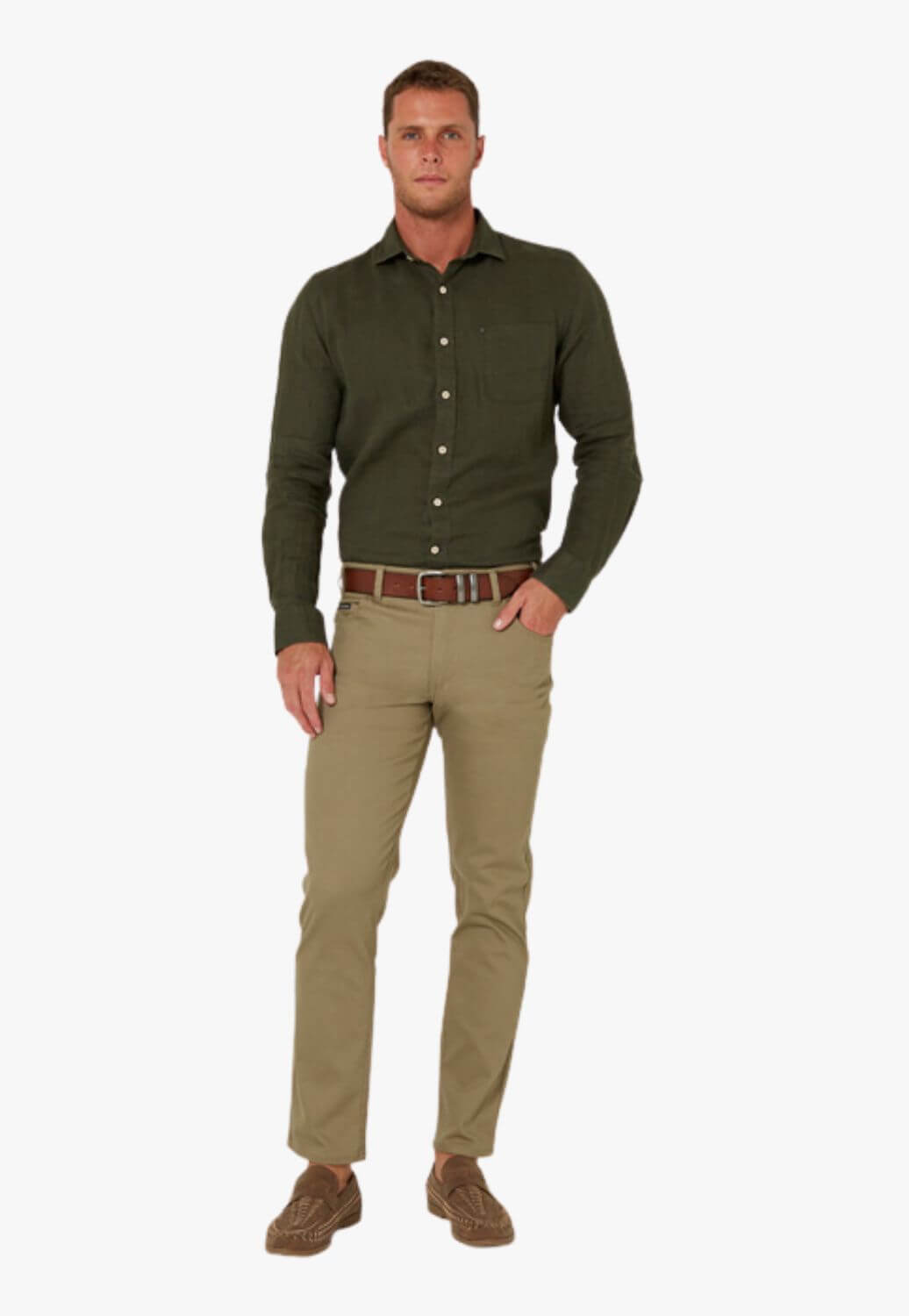 Pilbara Mens Linen Long Sleeve Shirt