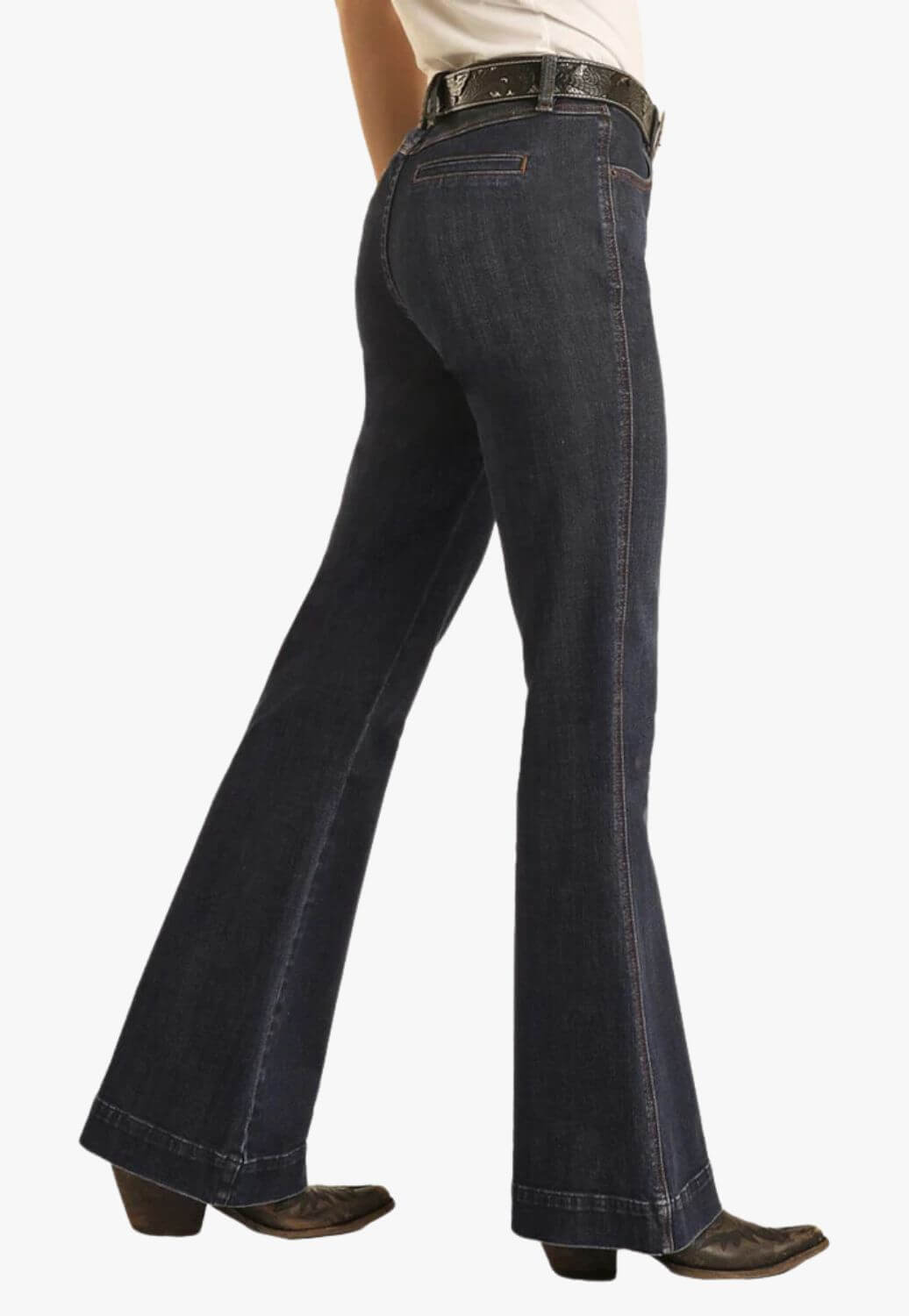 Rock & Roll Womens Welt Pocket High Rise Trouser Jean