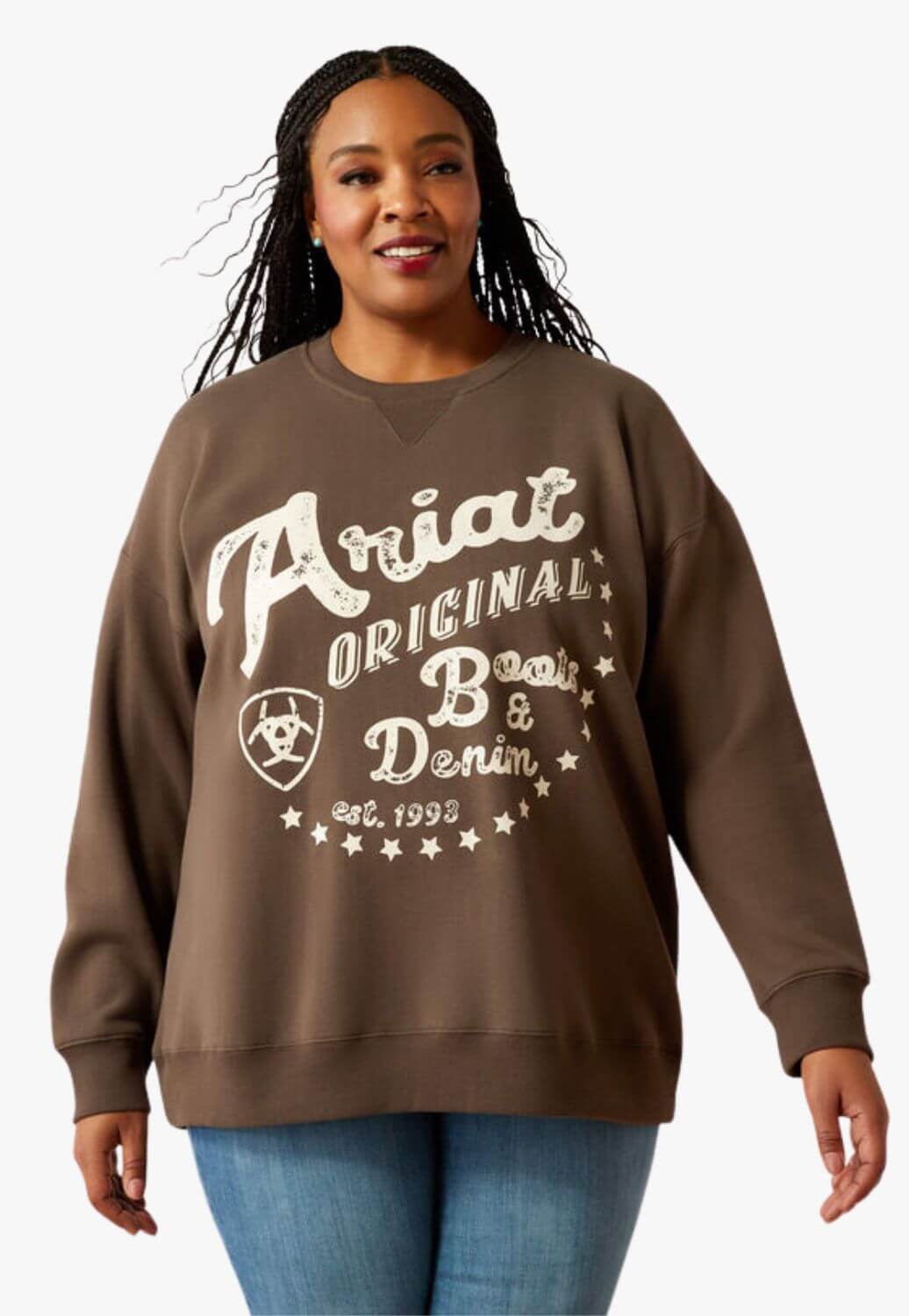 Ariat Womens Oversized Crew Sweatshirt