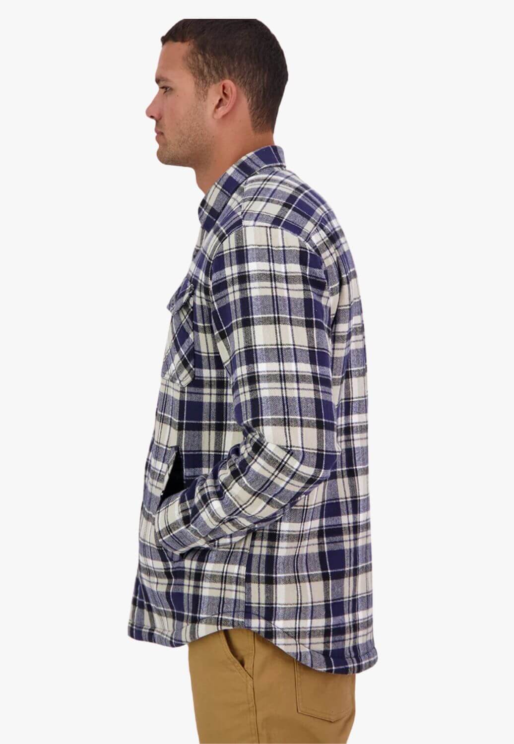 Swanndri Mens Morven Sherpa Long Sleeve Shirt