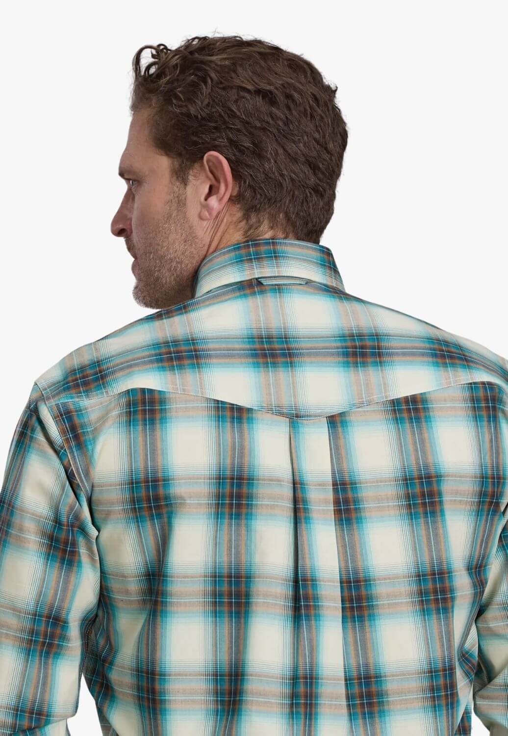 Roper Mens Amarillo Collection Plaid Long Sleeve Shirt