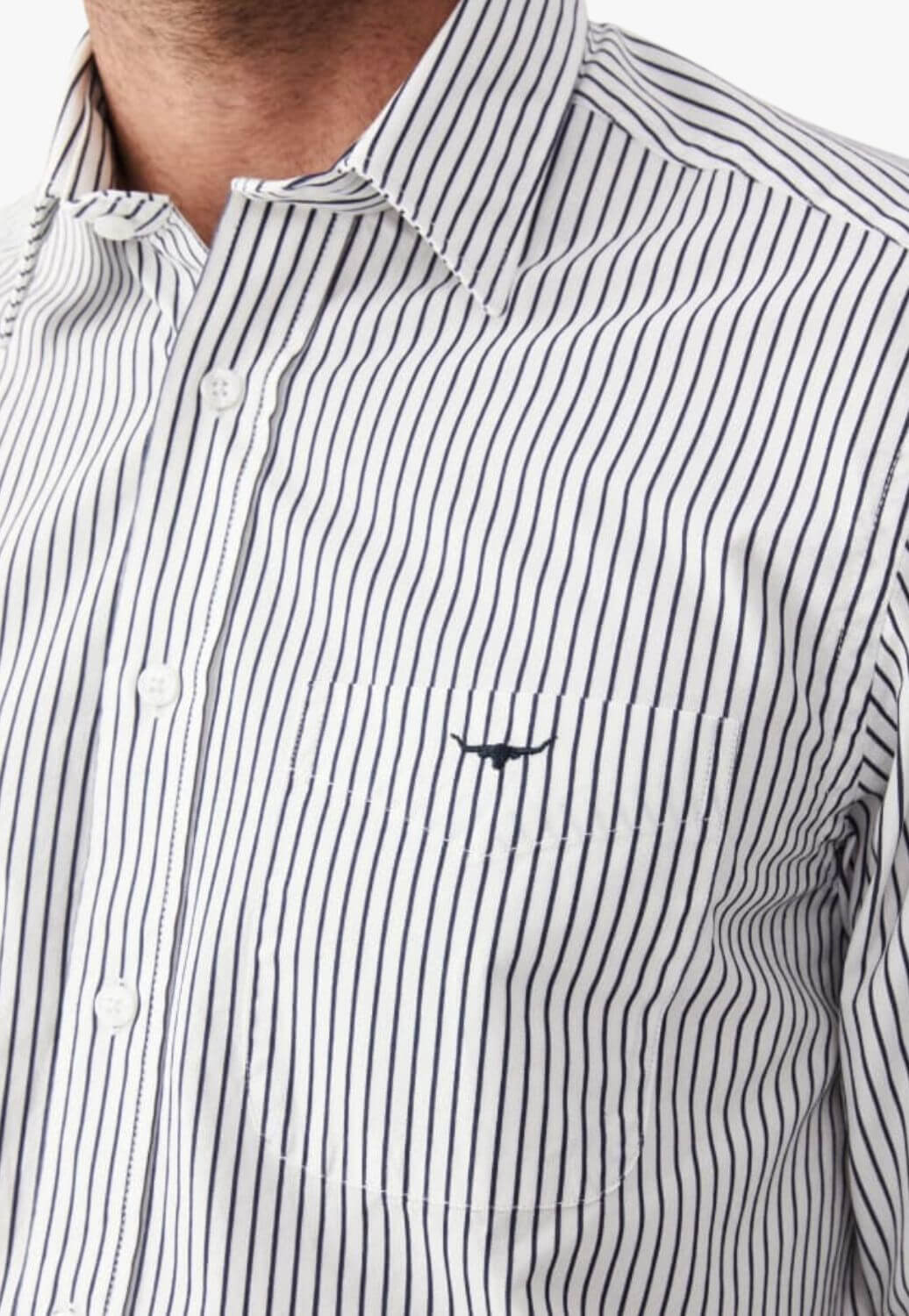 R.M. Williams Mens Collins Long Sleeve Shirt