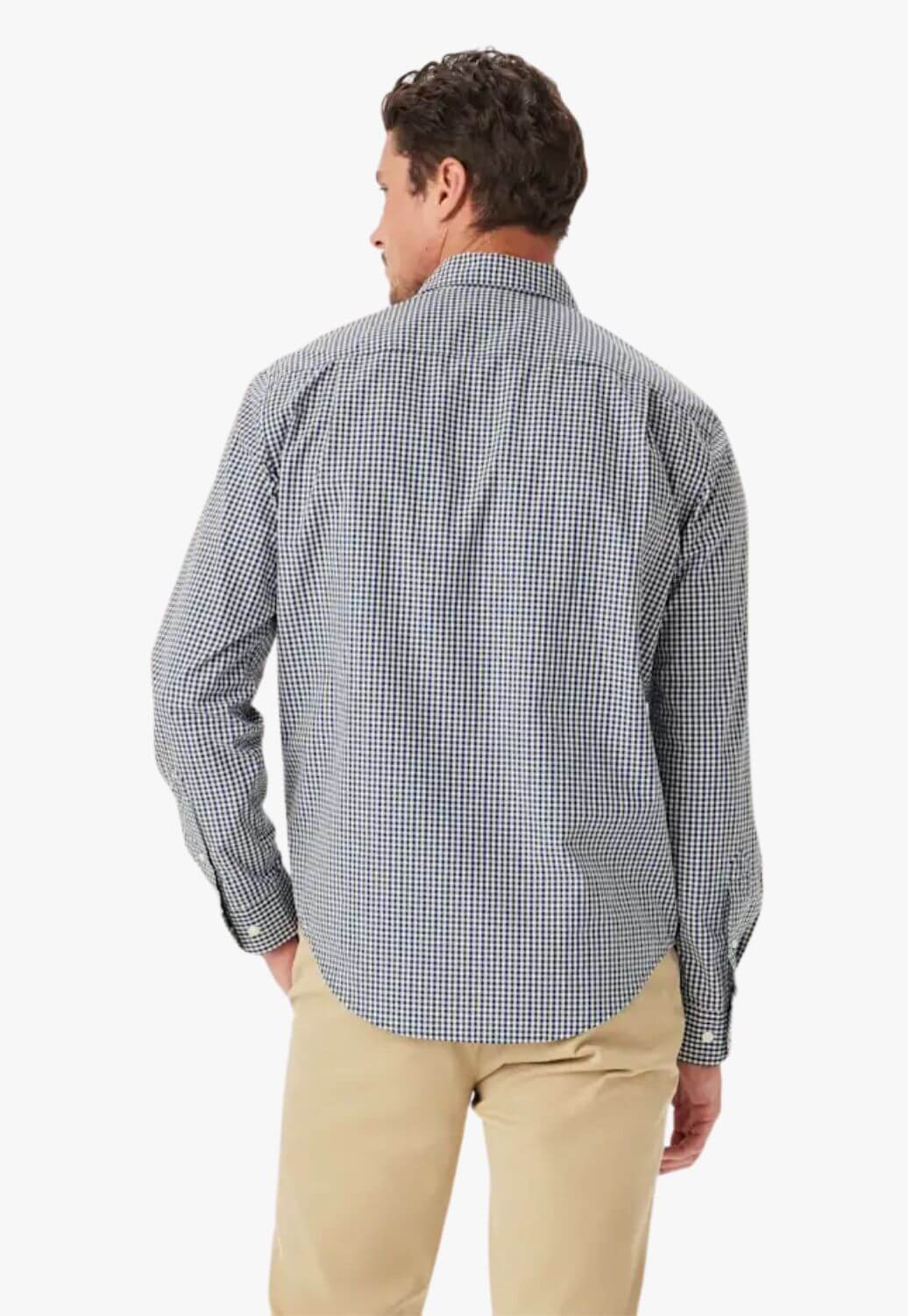 R.M. Williams Mens Classic Poplin Check Long Sleeve Shirt