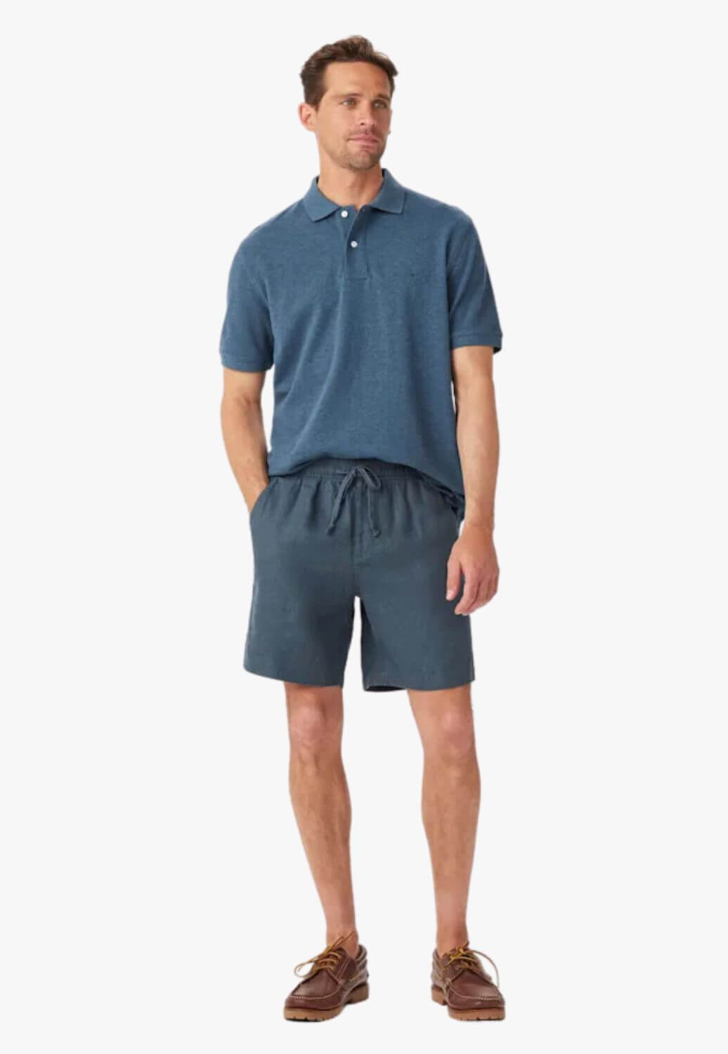 R.M. Williams Mens Linen Rugby Shorts