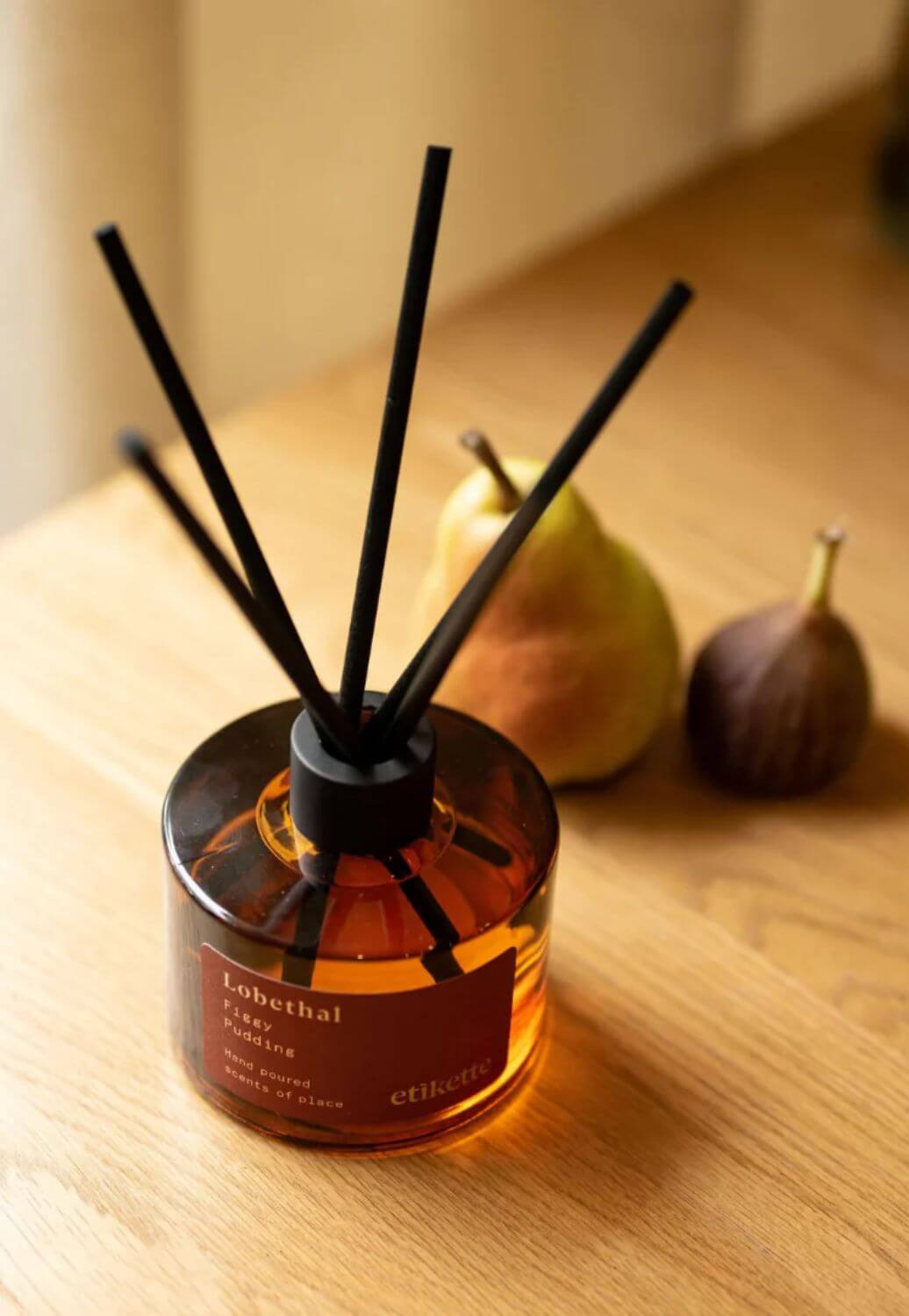 Etikette Lobethal, Figgy Pudding Eco Reed Diffuser