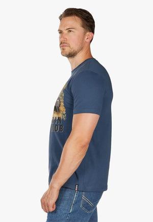 Bullzye Mens Muster T-Shirt