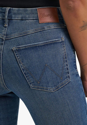 Wrangler Womens Bespoke High Rise Flare Jean 112359281