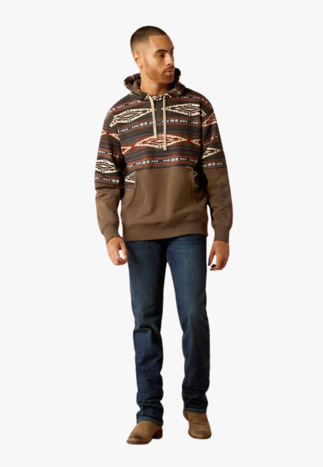 Ariat Mens Colour Block Hoodie