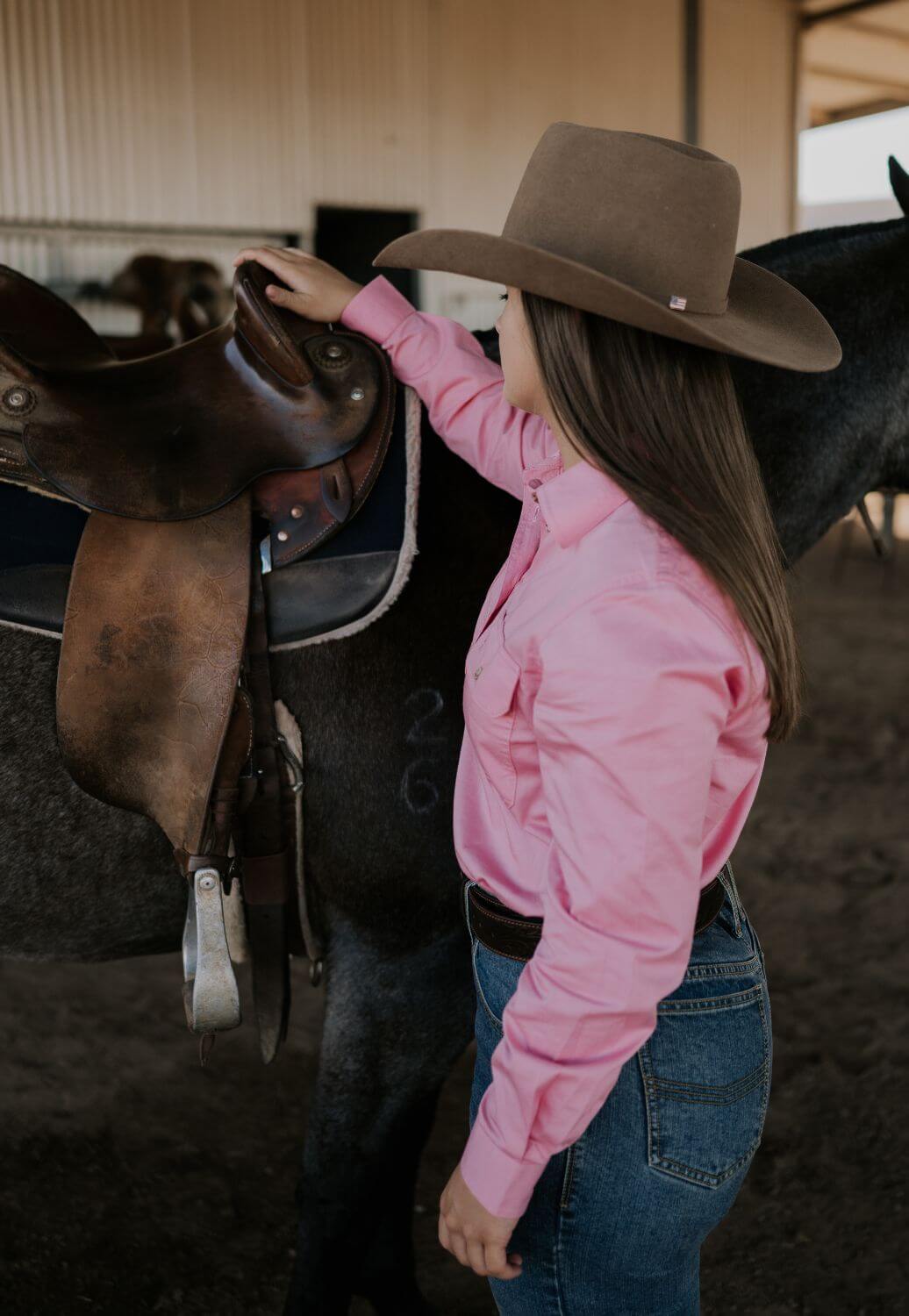 Pilbara Womens Closed Front Long Sleeve Work Shirt RM300CF