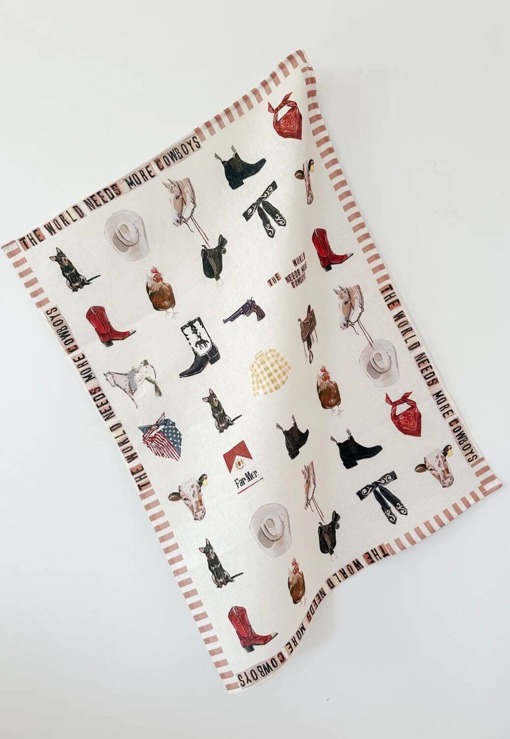 Whitney Spicer Stay Wild Linen Tea Towel
