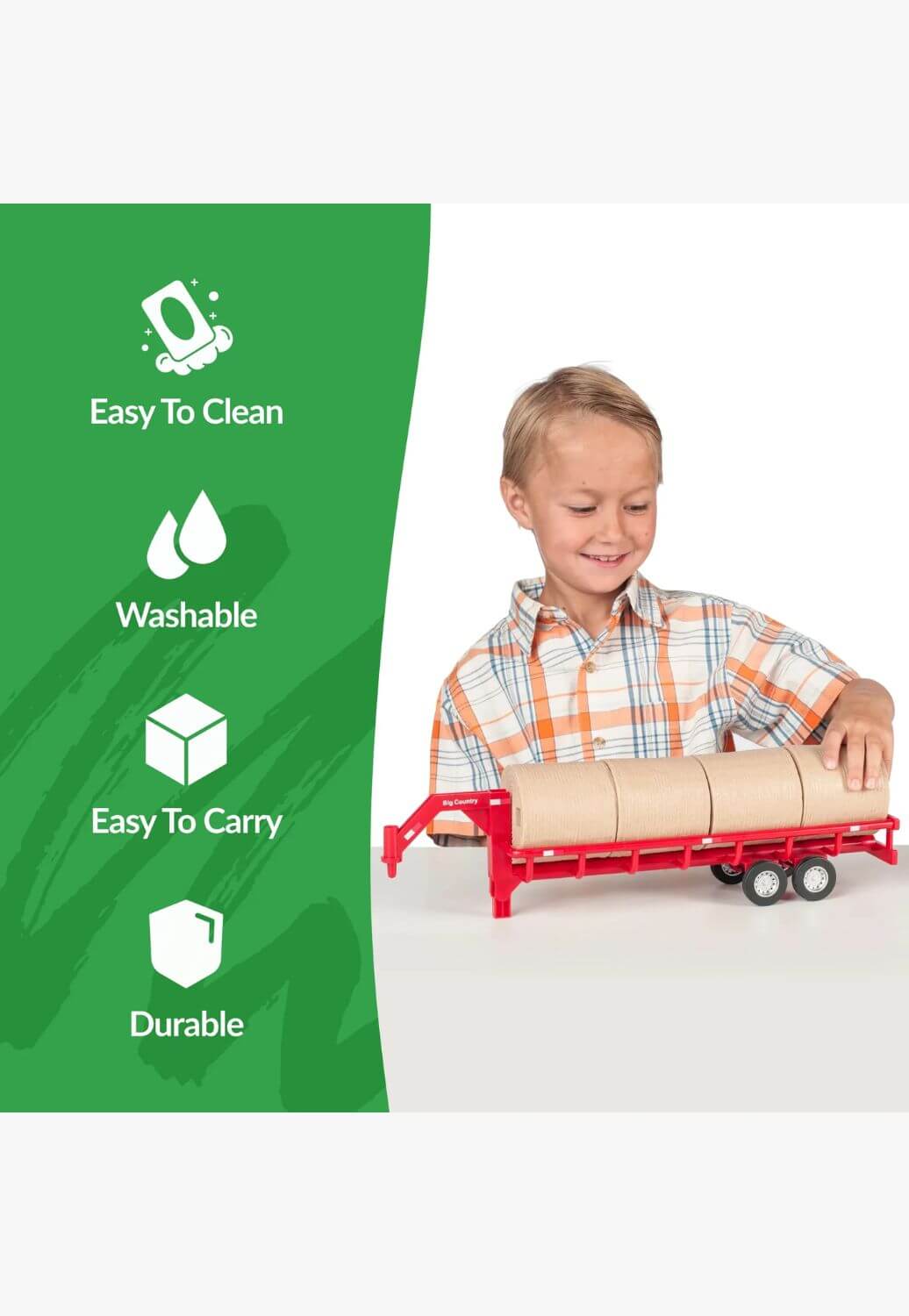 Big Country Toys Hay Trailer With Bales