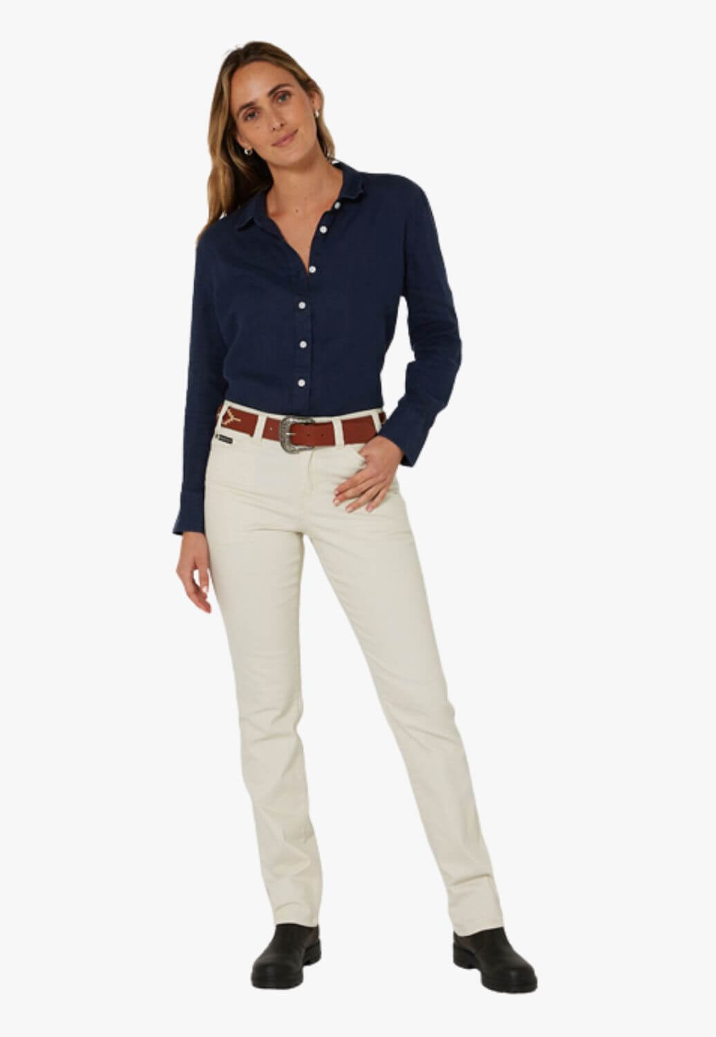 Pilbara Womens Linen Long Sleeve Shirt