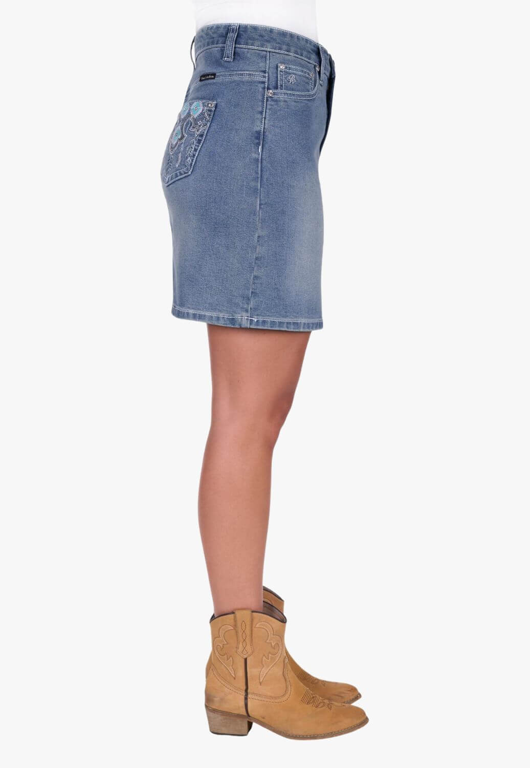 Pure Western Womens Bailey Denim Skirt