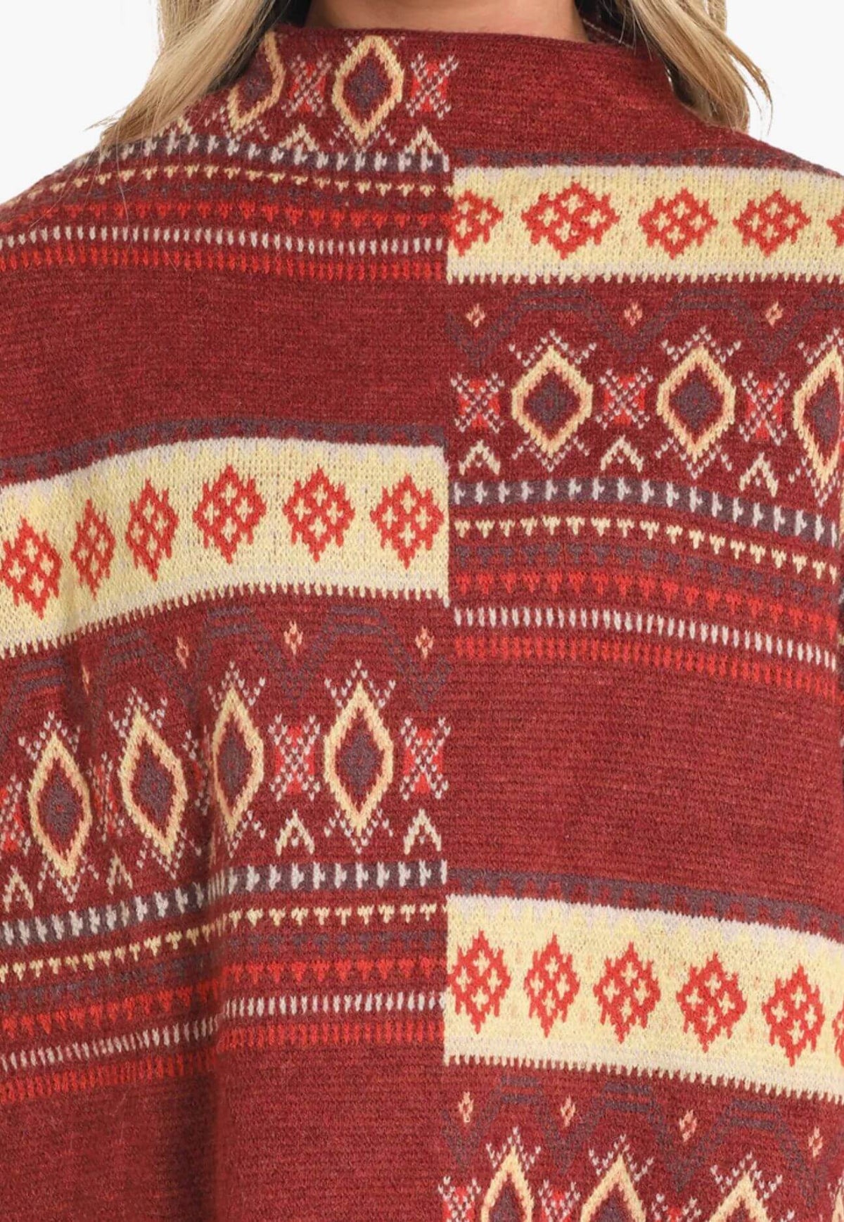 Rock and Roll Womens Modern Aztec Sweater