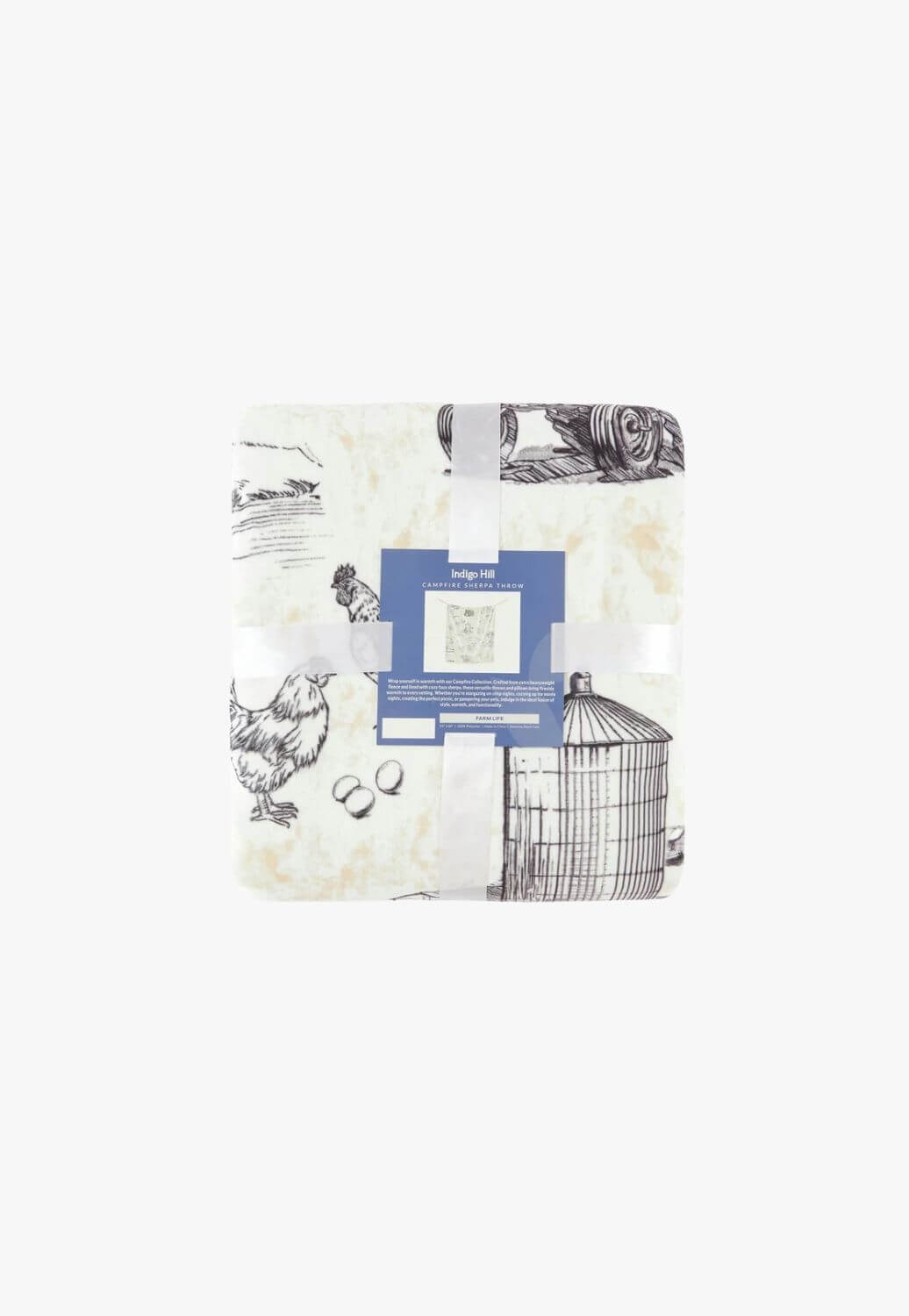 Indigo Hill Farm Life Campfire Sherpa Throw