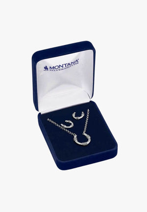 Montana Roped Horeshoe Crystal Jewellery Set