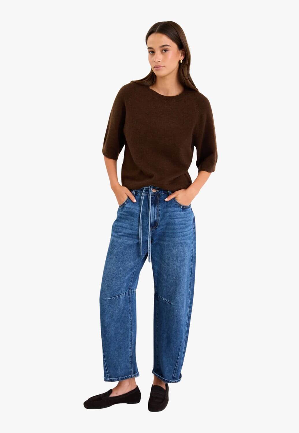 Among The Brave Assemble Alpaca Blend Raglan Knit Tee