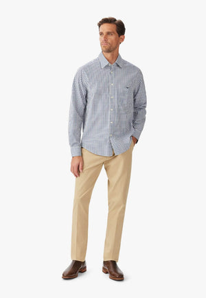 R.M Williams Mens Augusta Classic Poplin Long Sleeve Shirt