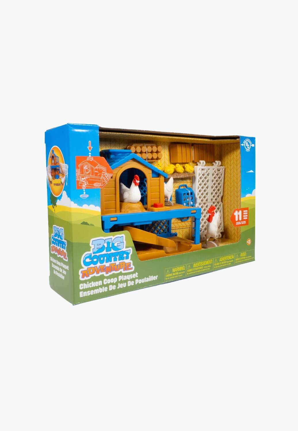 Big Country Toys 11 Piece Chicken Coop Playset